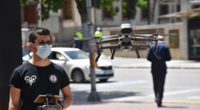 Malatya'da maskesiz sokağa çıkanlar dronlarla tespit ediliyor