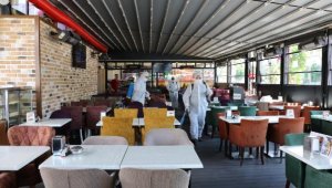 Restoran, kıraathane ve dernek lokalleri dezenfekte ediliyor