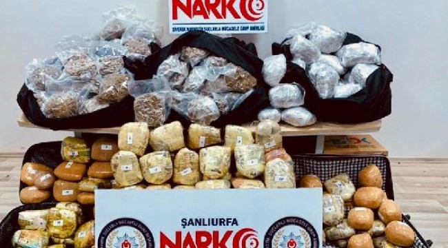 Şanlıurfa'da TIR'da 202 kilo esrar ele geçirildi