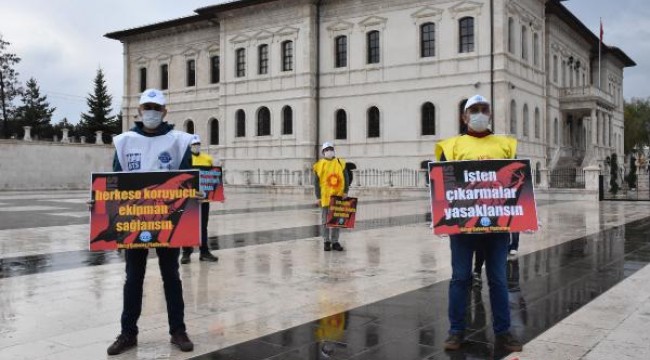 Sivas ve Tokat'ta 1 Mayıs'a sosyal mesafeli kutlama