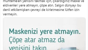 Bakan Koca: Çıkardığınız maske ve eldivenleri yere atmayın, çöpe atın