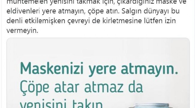 Bakan Koca: Çıkardığınız maske ve eldivenleri yere atmayın, çöpe atın