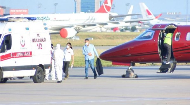 Bakü'deki kanser hastası ambulans uçakla İstanbul'a getirildi