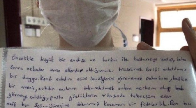 Çocuğu koronavirüsü yenen anneden sağlık çalışanlarına duygusal mektup