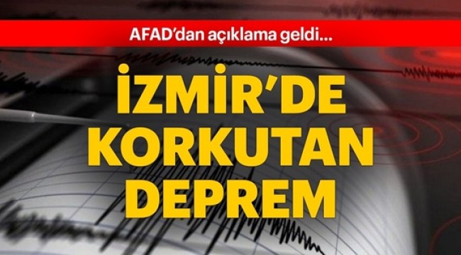 İzmirde Korkutan Deprem