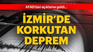 İzmirde Korkutan Deprem