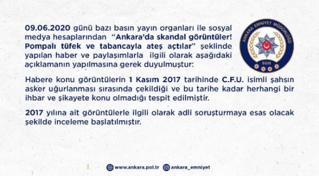 Sosyal medyadaki silahlı asker uğurlaması görüntülerine inceleme