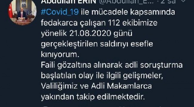 Koronavirüs şüphelisinin yakını, sağlık çalışanlarına saldırdı