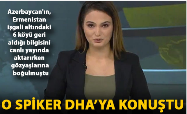 Azerbaycanlı spiker Hesenli, DHA'ya konuştu