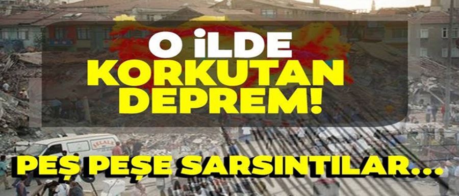 Konya'da peş peşe korkutan depremler!