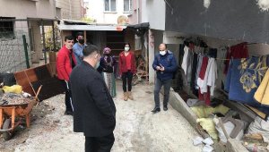 4 kişilik ailenin evi, soba yangınında kullanılamaz hale geldi