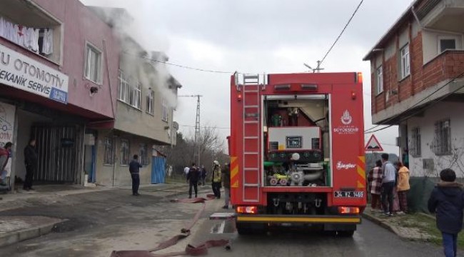 Doğalgaz sobası yangına sebep oldu; çocuklar dumandan etkilendi