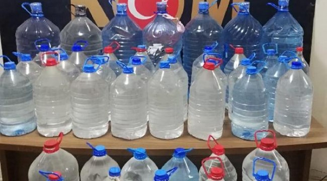 Malatya'da 321 litre sahte içki ele geçirildi