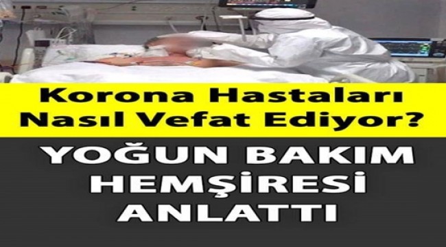 Yoğun Bakım Hemşiresi Anlatıyor