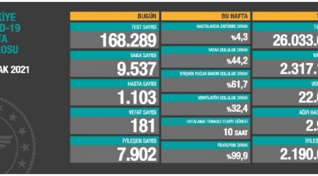 Koronavirüs salgınında can kaybı 22 bin 631'e yükseldi