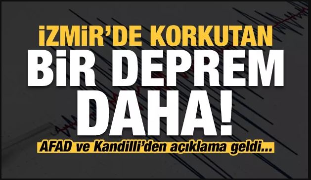 İzmir'de korkutan deprem