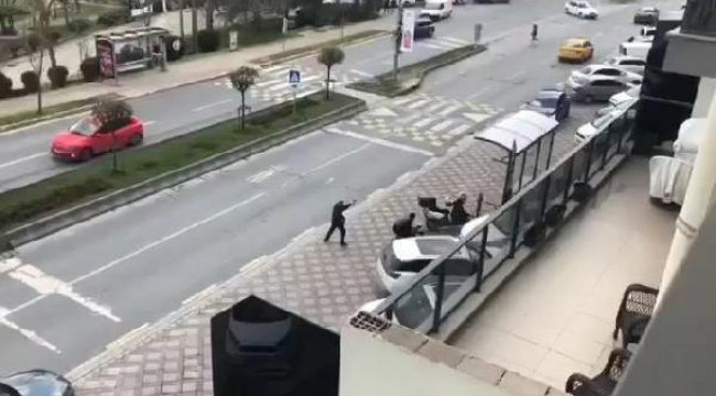 Başakşehir'deki dehşet anları kamerada