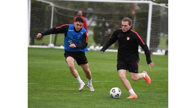 Ümit Millli Futbol Takımı, Ukrayna maçının hazırlıklarını sürdürdü