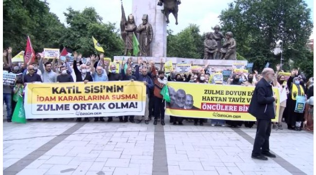 Mısır'daki idam kararlarına İstanbul'da protesto