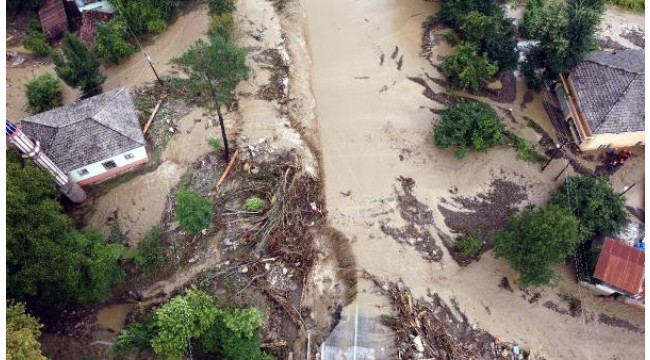 Heavy rain caused flooding in Bartin