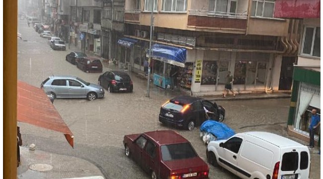 Ordu'da sağanak etkili oldu