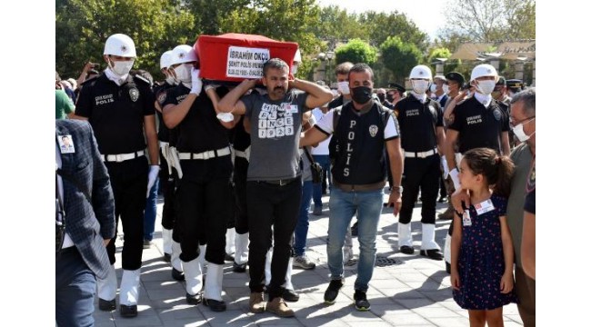 Şehit polis İbrahim Okçu son yolculuğuna uğurlandı