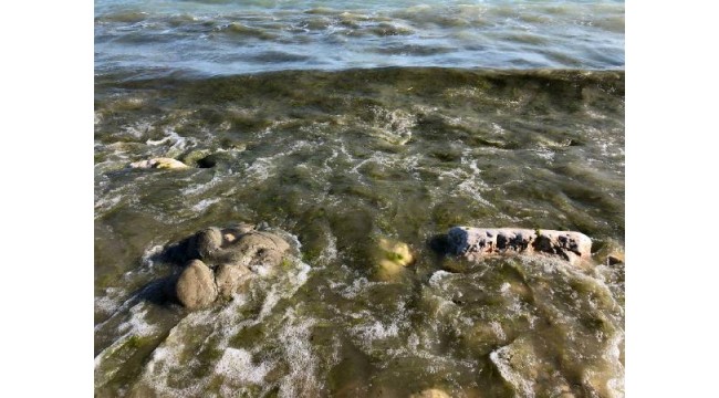 Lağım borusu patladı, Eğirdir Gölü'nü atıklar kapladı