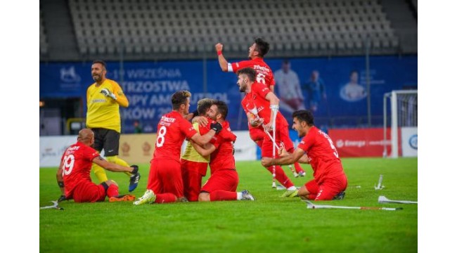 Türkiye Ampute Futbol Milli Takımı, ikinci kez Avrupa Şampiyonu oldu